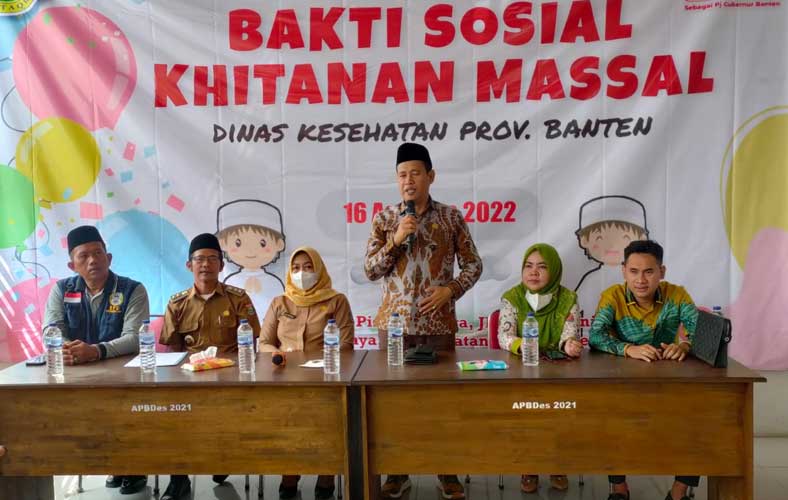 Gandeng Dinkes Banten, H Ahmad Jaini Gelar Baksos Khinatan Massal di Sepatan