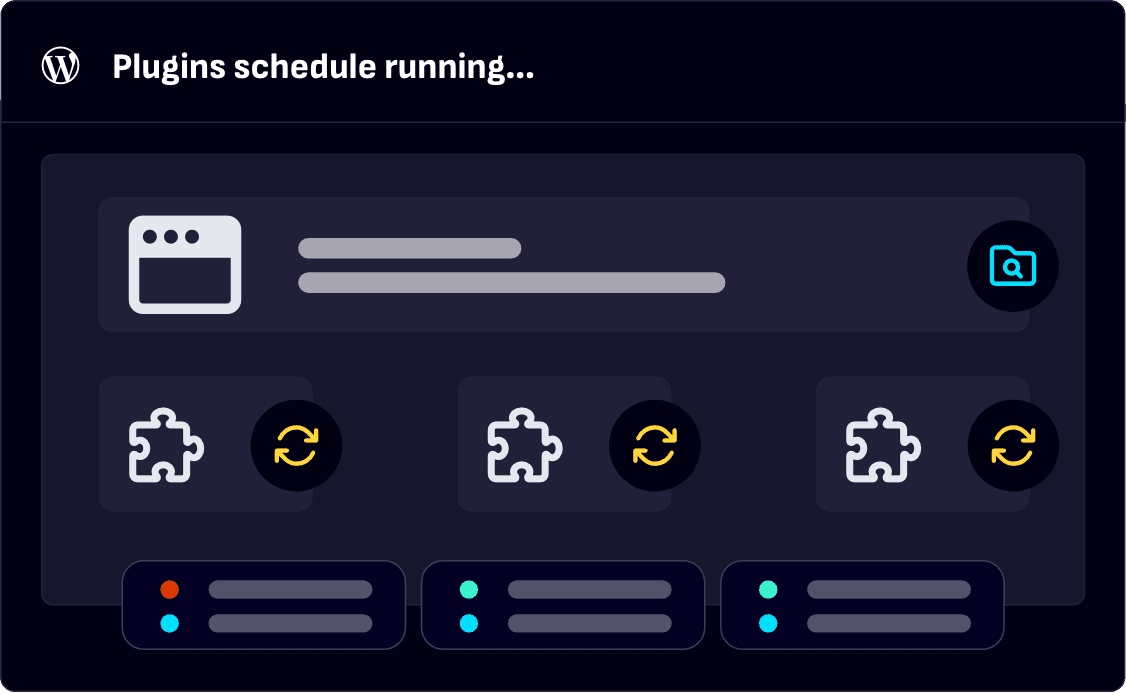 Plugins updating schedule diagram