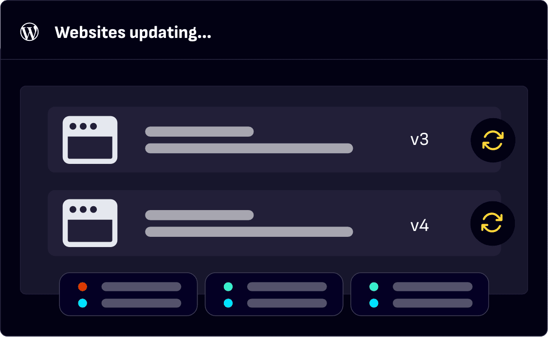 Websites updating