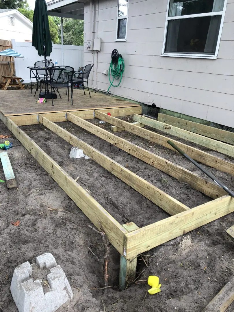 How I Built My Diy Floating Deck For Less Than 500 Pretty Passive