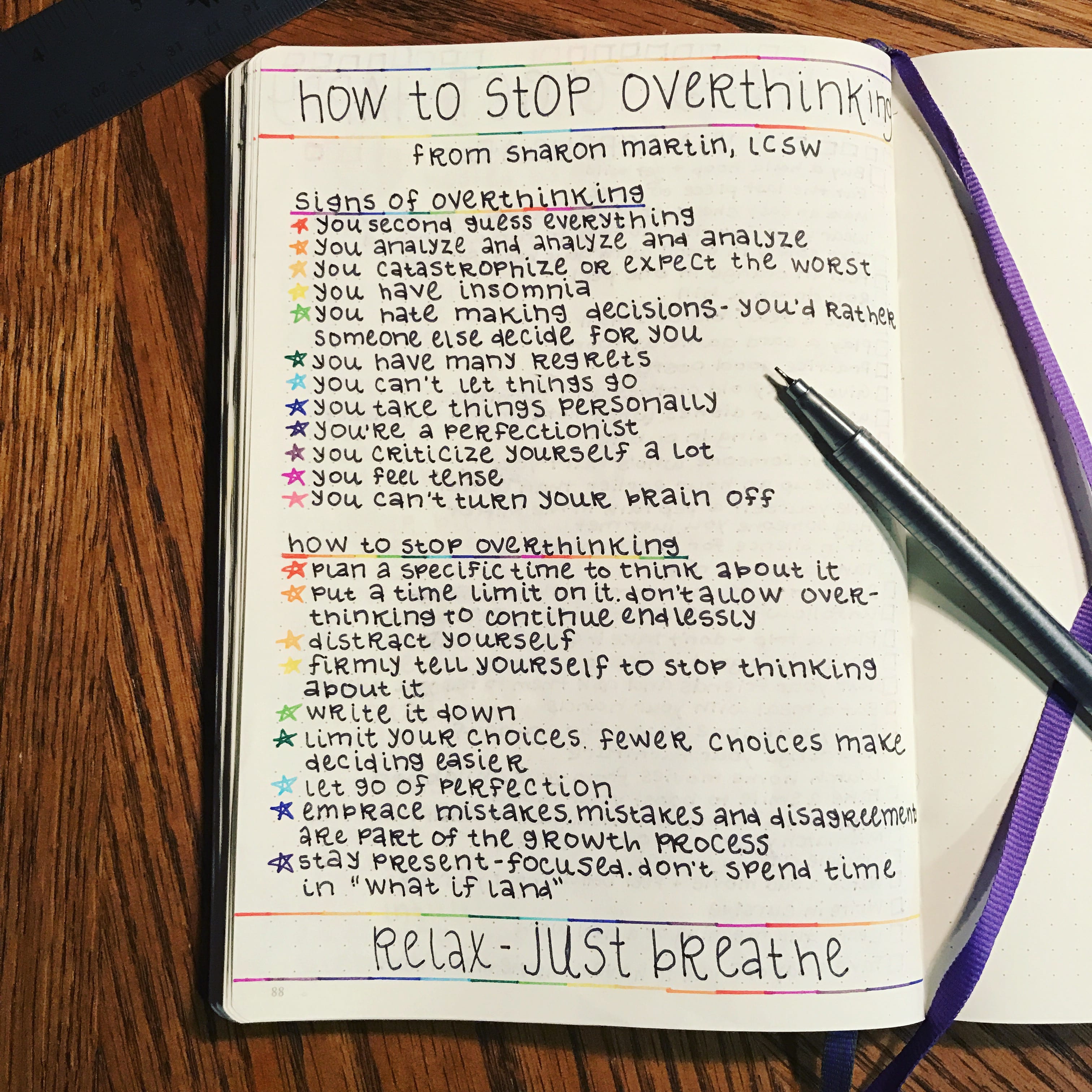 Bullet Journal As A Mental Health Tool With Lili Rainbowbulletjournal Pretty Prints Paper