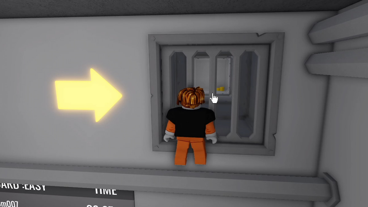 A player standing in front of a Vent in Barry's Prison Run