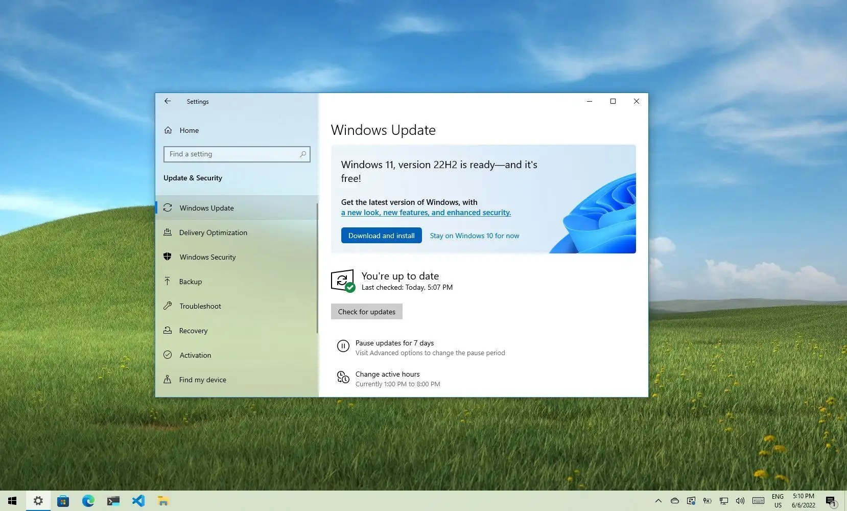 how to upgrade windows 10 1607 to 22h2