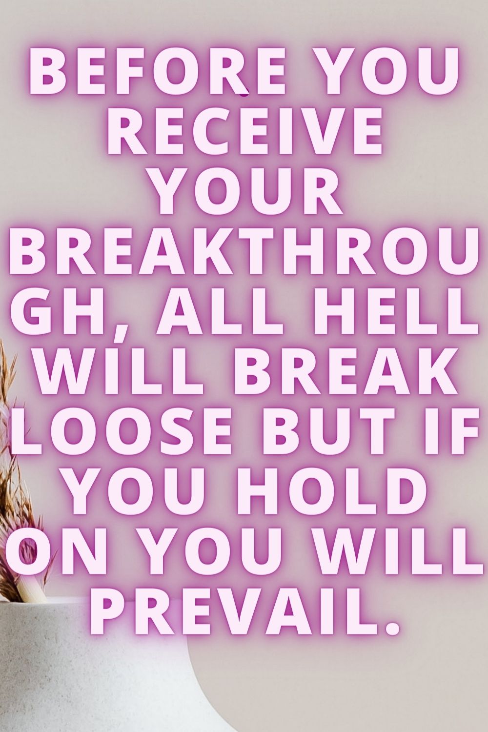 discern imminent deliverance