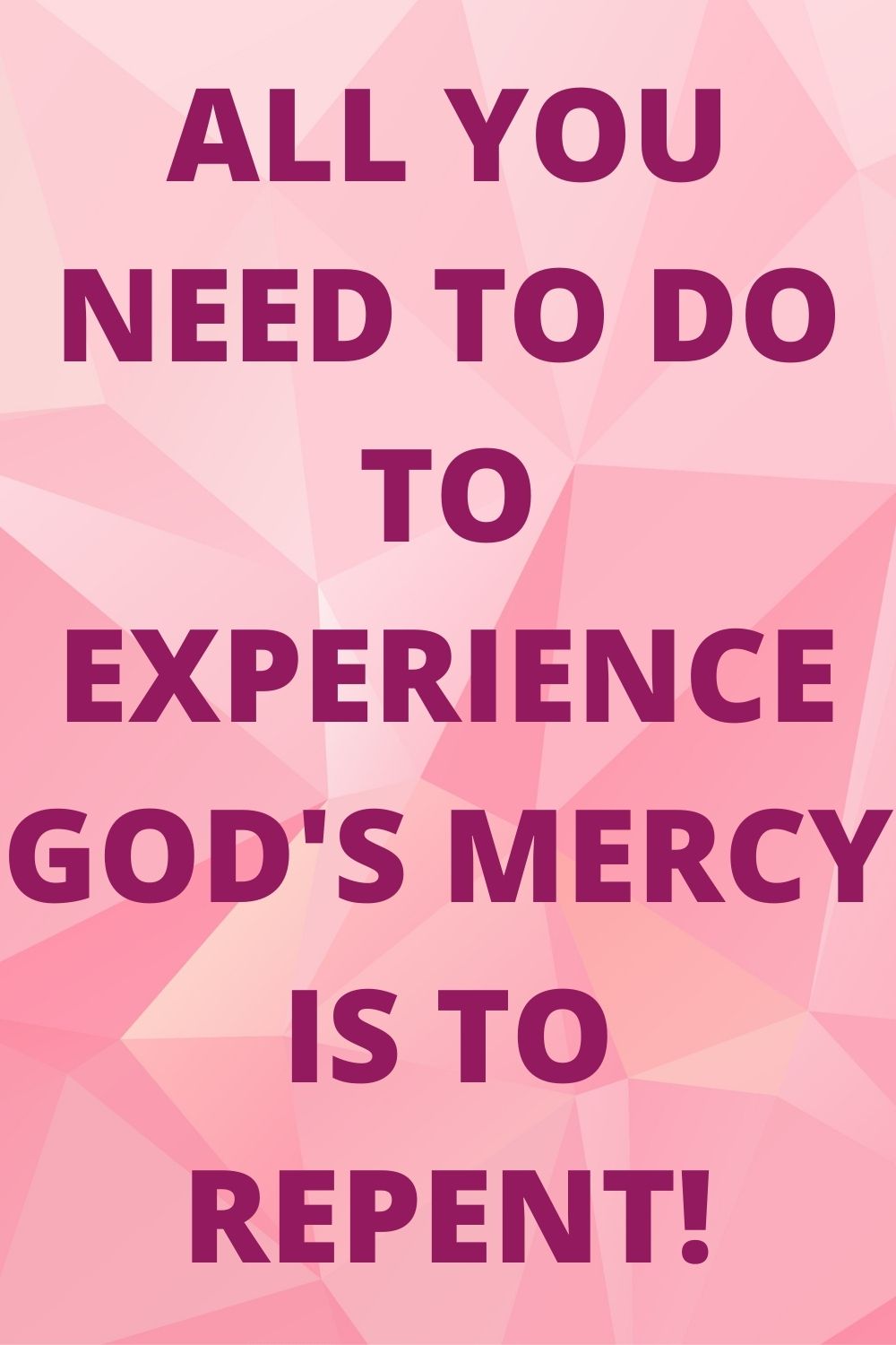 MERCY OF GOD