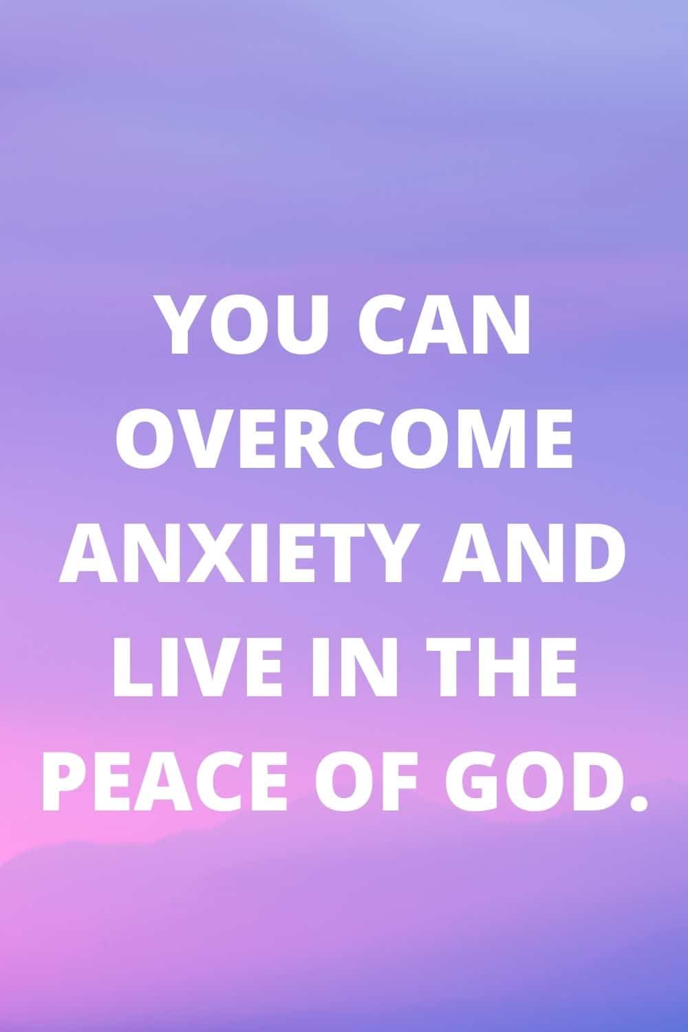 overcome anxiety
