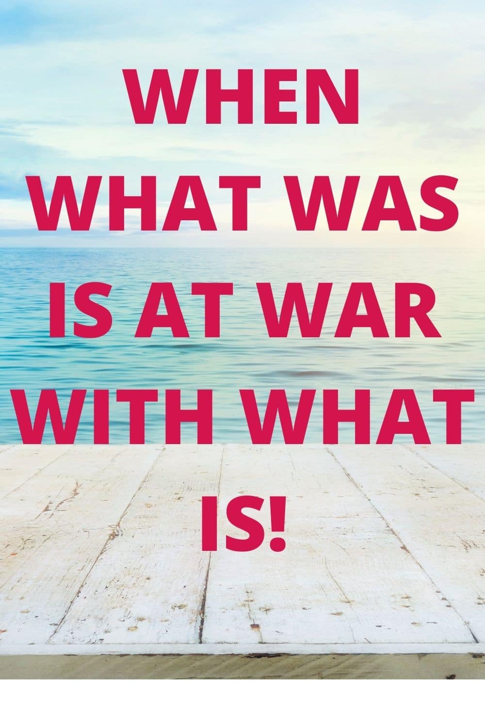 navigate the conflict between your past and present