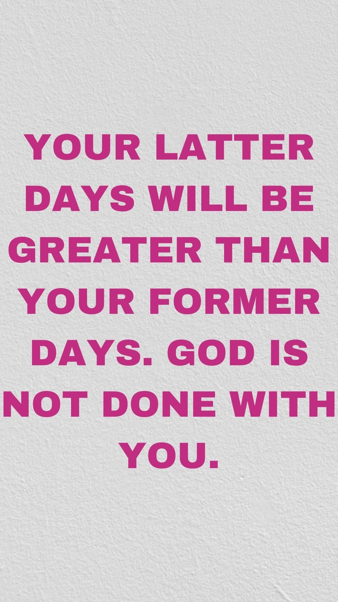 When you feel like your best days are behind you