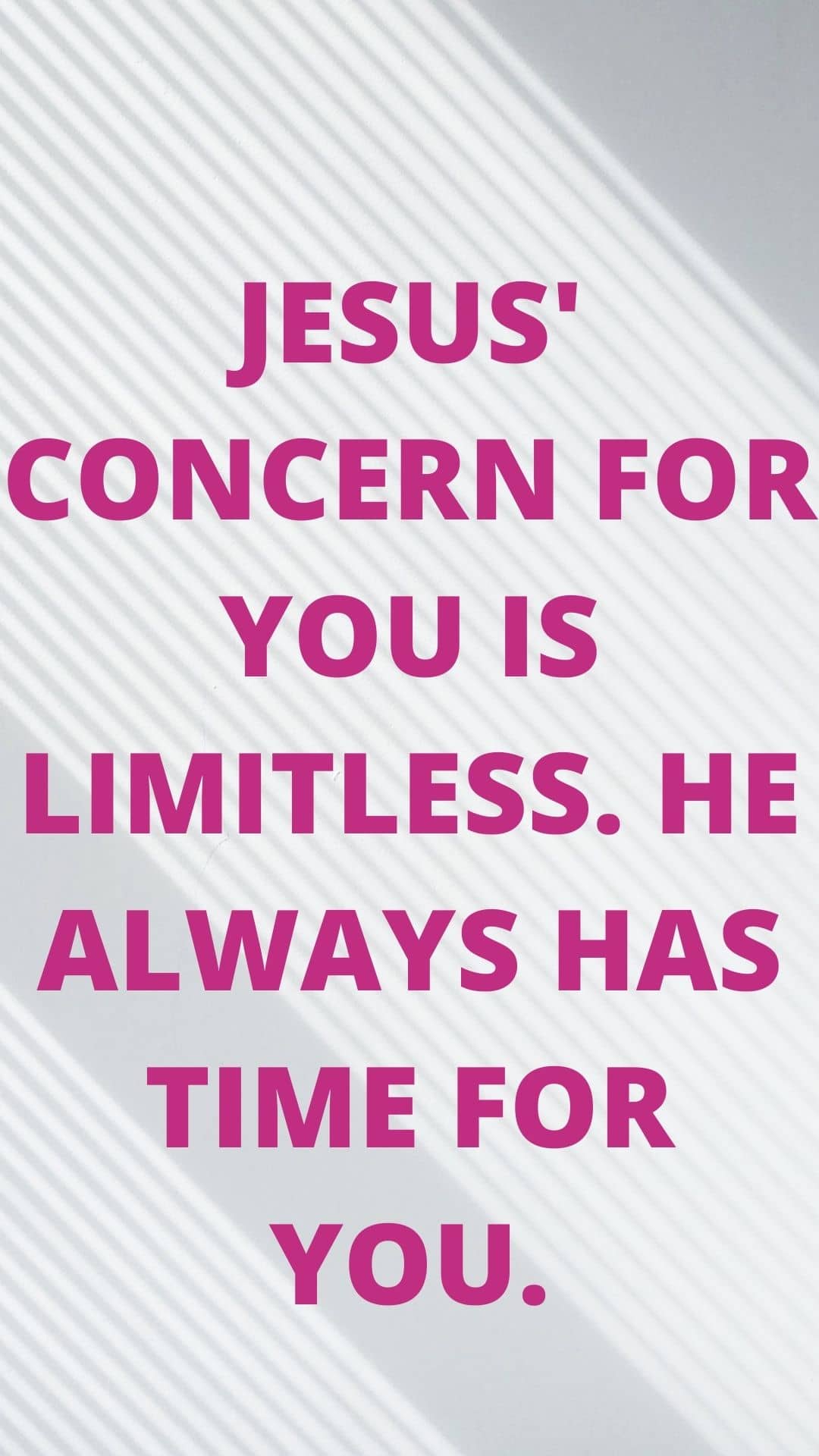 Jesus wants to listen to you too