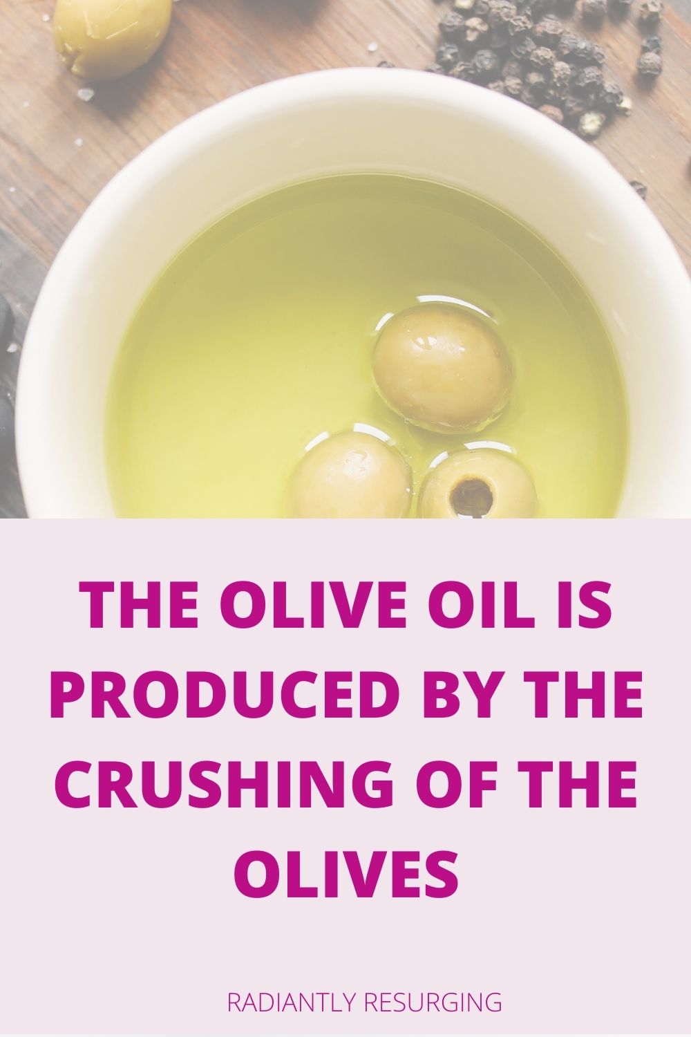 the oil is produced in the crushing