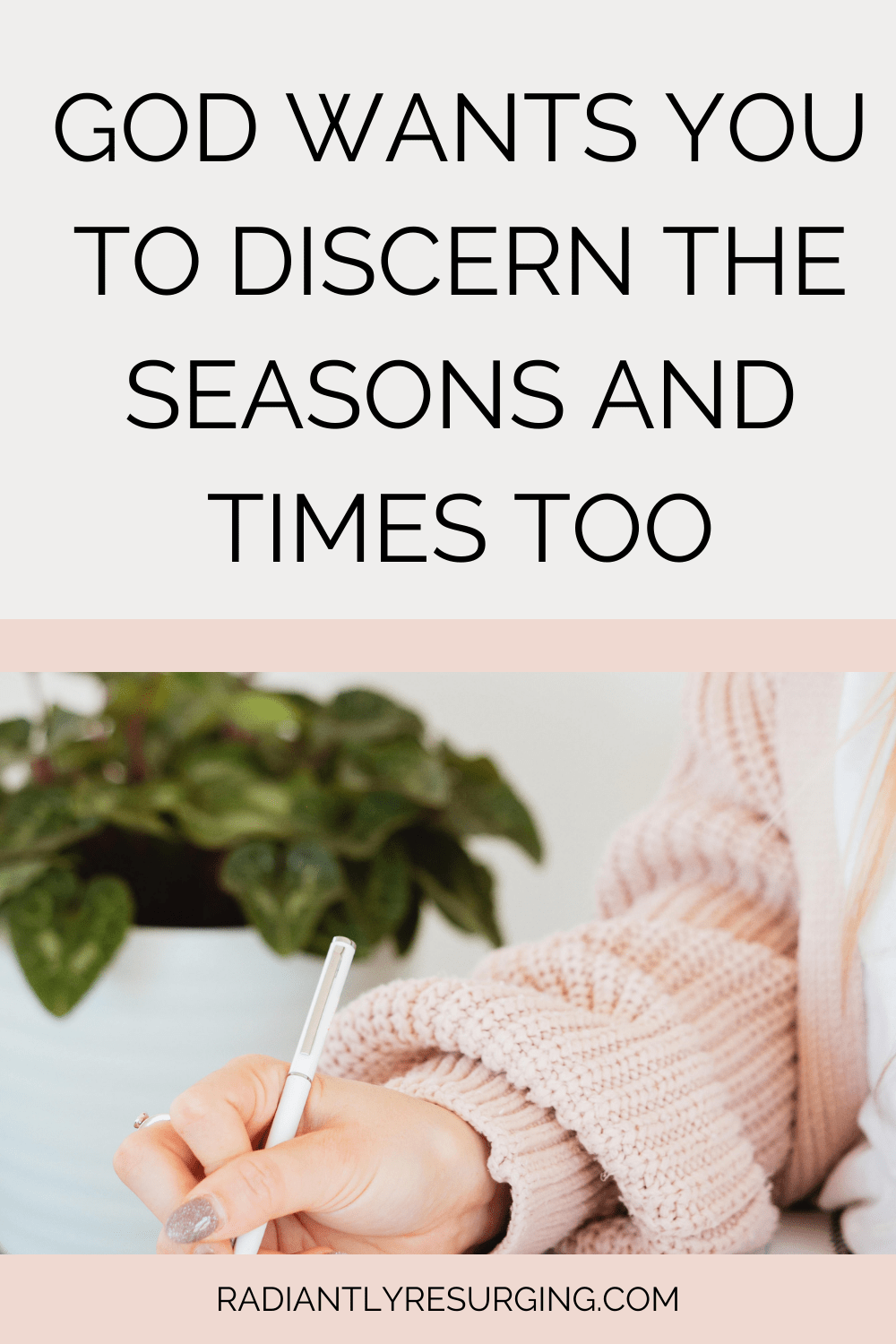 discern the seasons and times