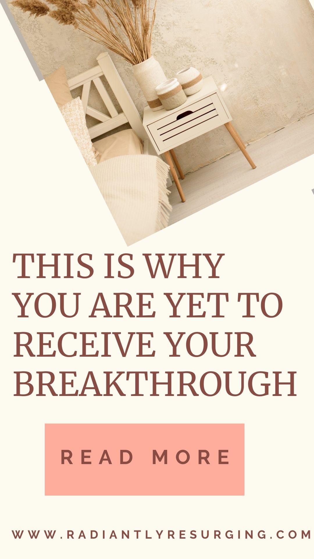 the real reason you have not received your breakthrough