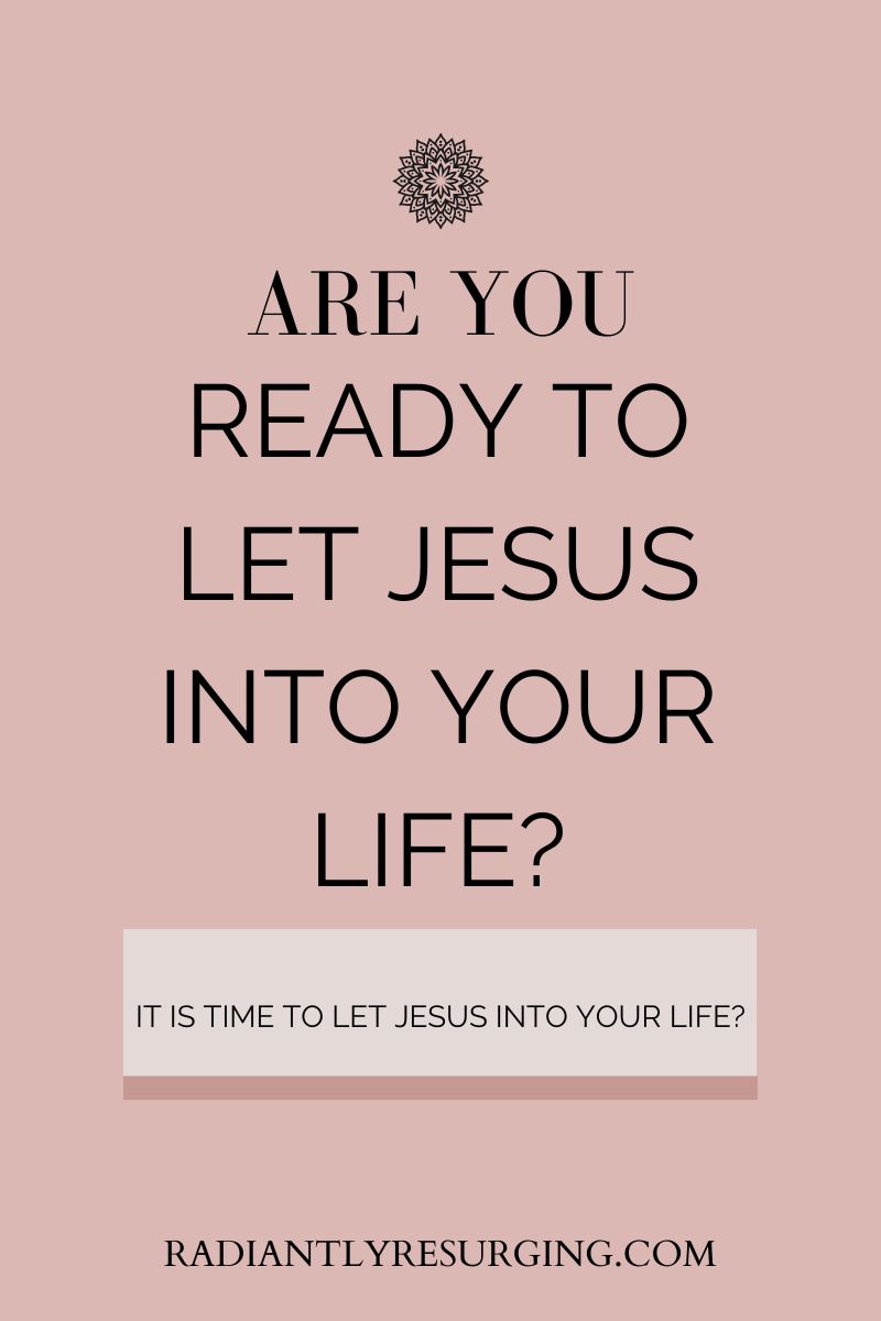 let Jesus in