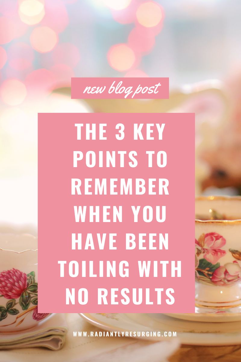 TOILING WITH NO RESULTS