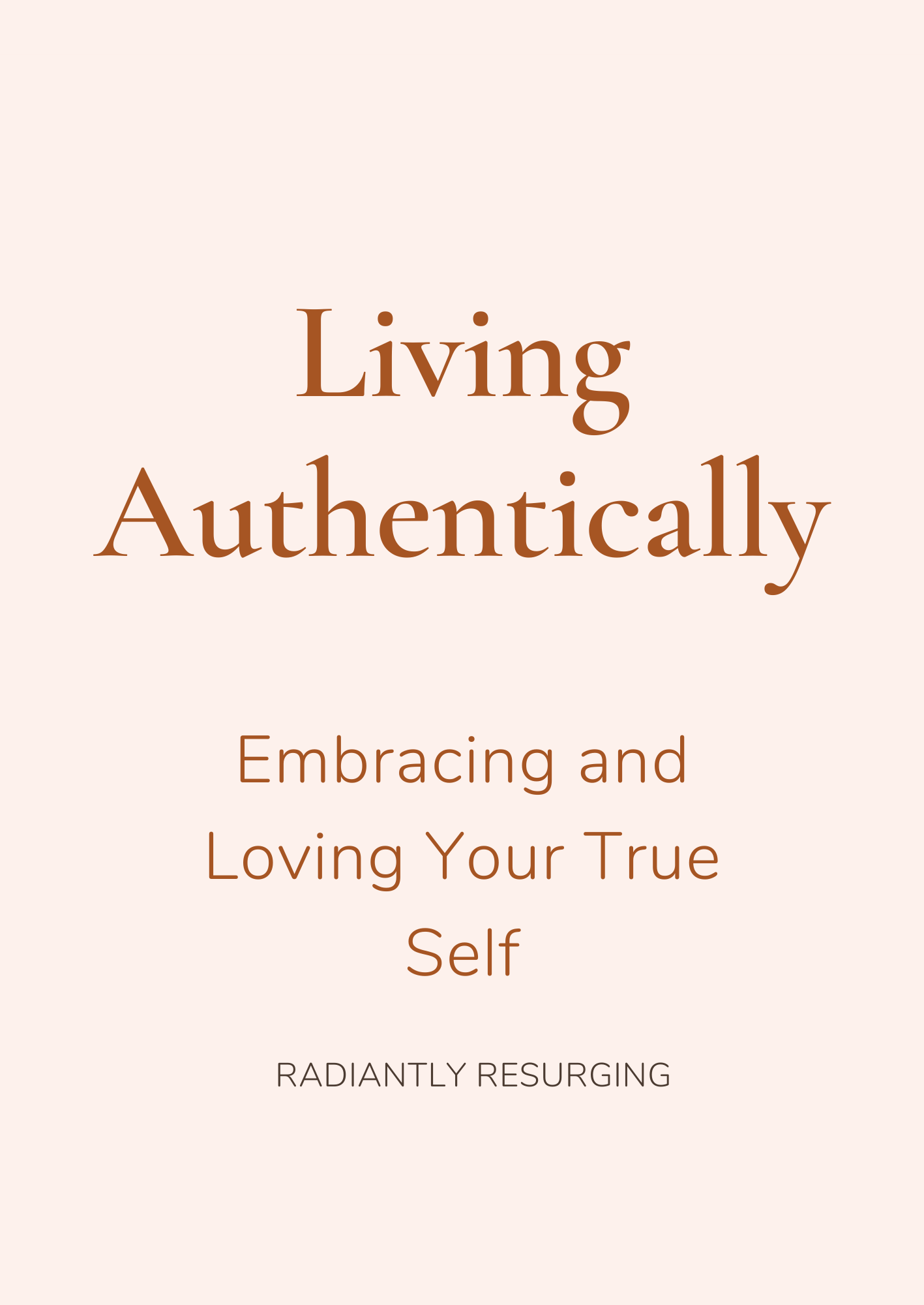 Living Authentically