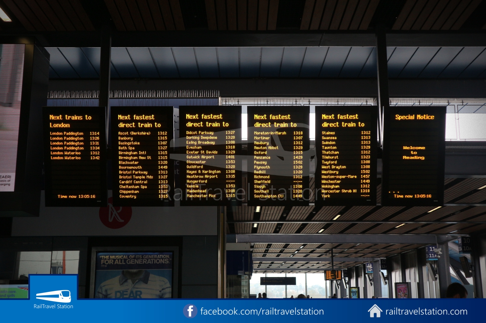 Great Western Railway 1p26 From Oxford To Reading By Train For Gatwick Airport Railtravel Station