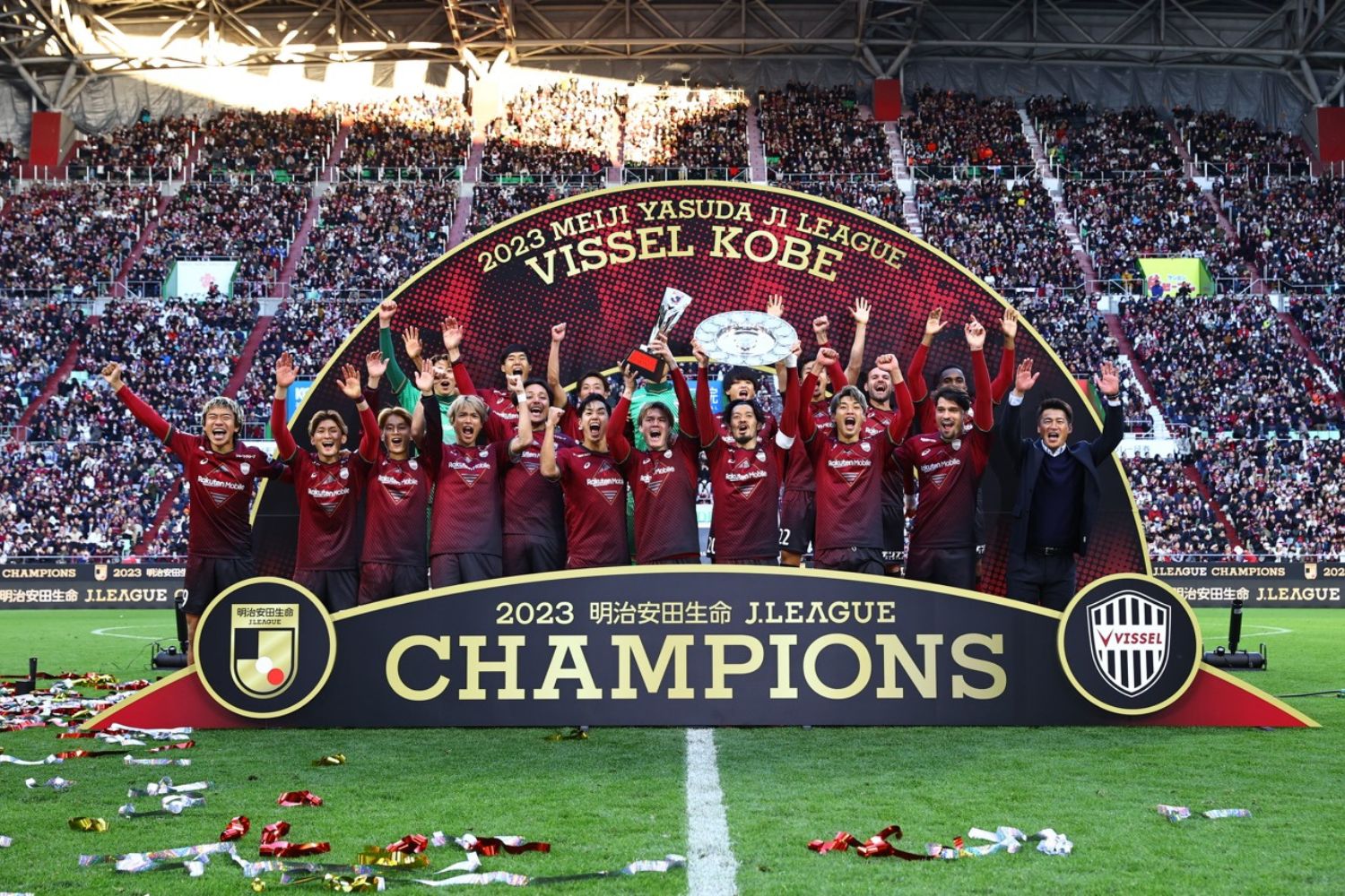 With a win over Nagoya in late November 2023, Vissel Kobe clinched its first-ever J.League championship after dominating the 2023 season.