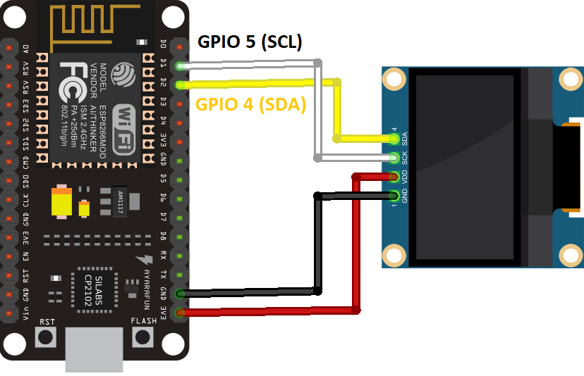 esp8266 oled display micropython