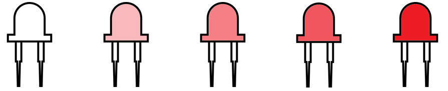 ESP8266 Fade LED with Pulse-Width Modulation (PWM) using analogWrite function