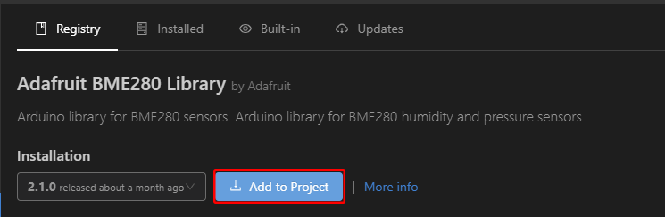 PlatformIO with VS Code Add Library to Project