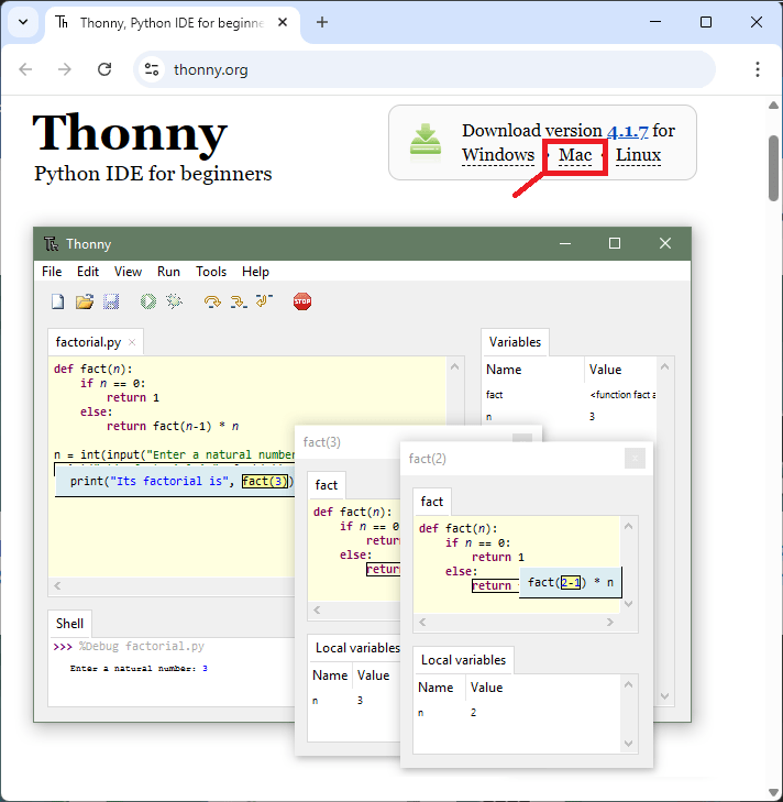 Download Thonny IDE For MAC