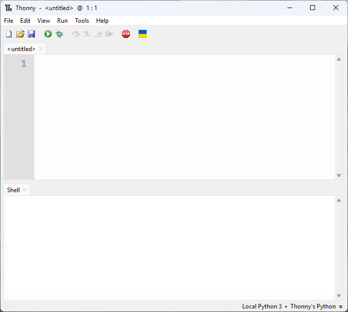 Thonny IDE Window