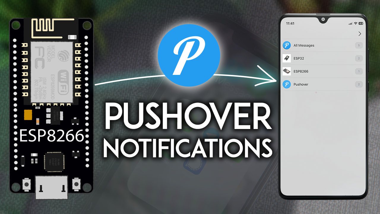 ESP8266 NodeMCU Send Pushover Notifications Arduino IDE