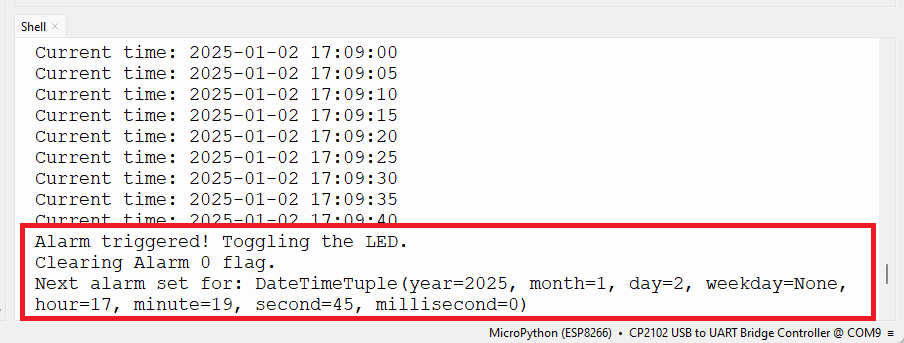 ESP32/ESP8266 Periodic Alarms with DS3231 MicroPython