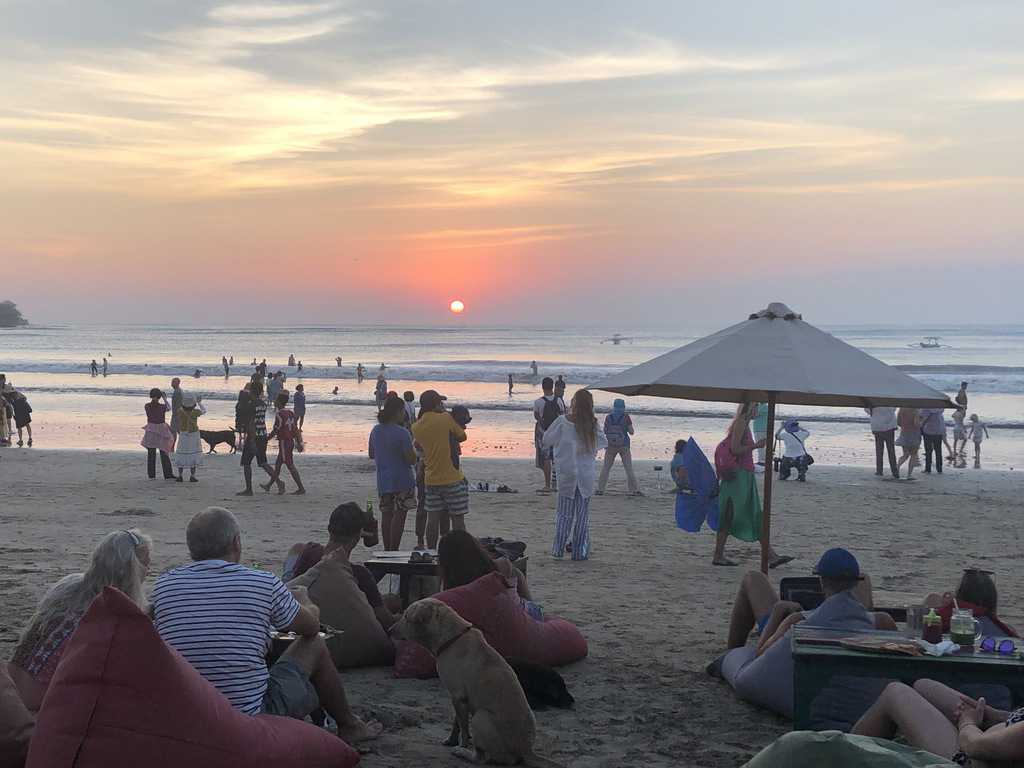 Sunset at Jimbaran Beach