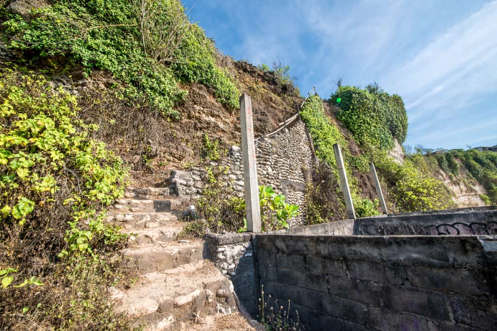 Staircase down to Bingin Beach 