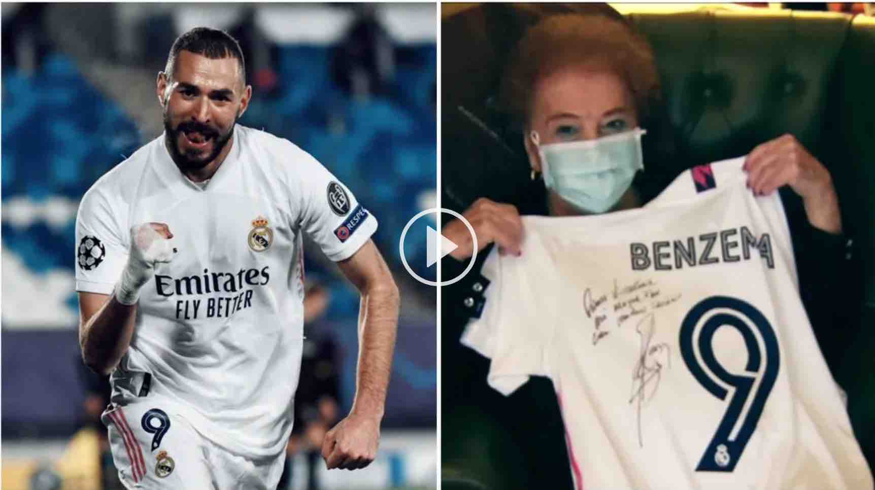 La Classe De Karim Benzema Avec Une Supportrice Agee De 100 Ans