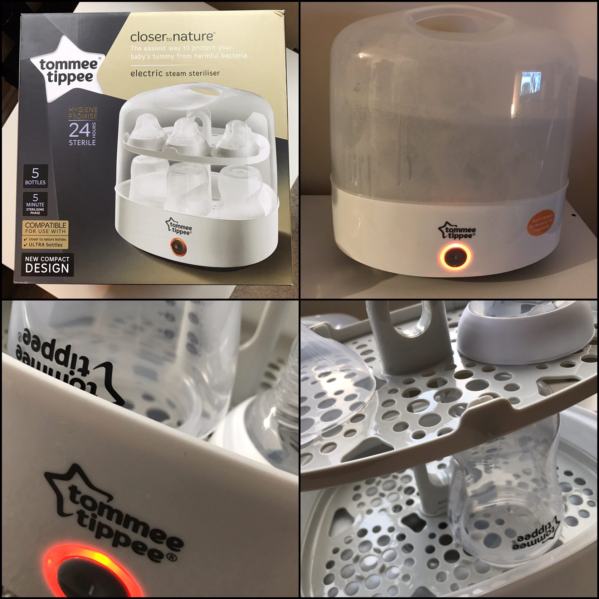 Review Tommee Tippee Closer To Nature Electric Steam Steriliser Real Mum Reviews