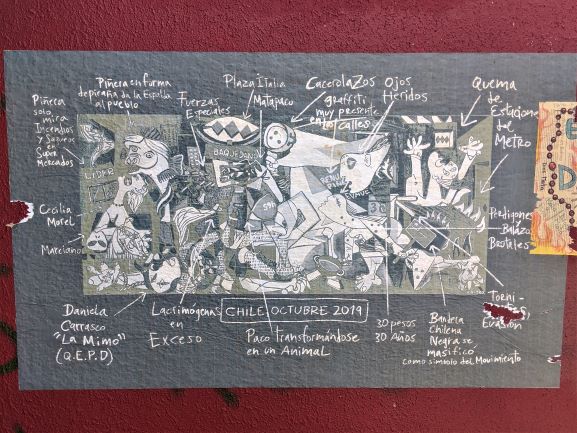Chilean Revolution Depiction in Santiago, Chile