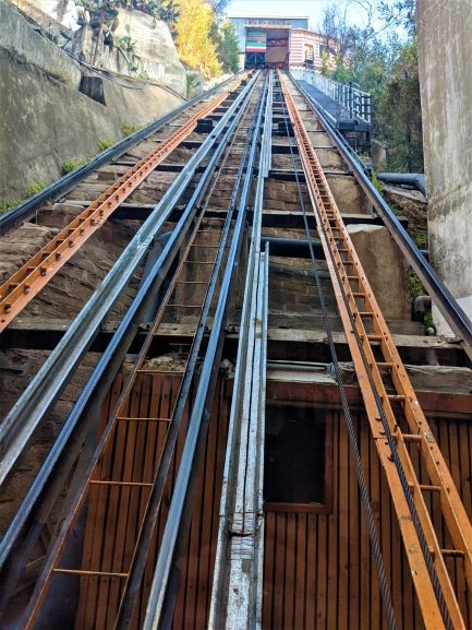 Tram in Valparaíso, Chile