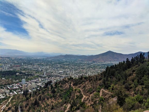 View From the Gondola From Our Santiago, Chile Travel