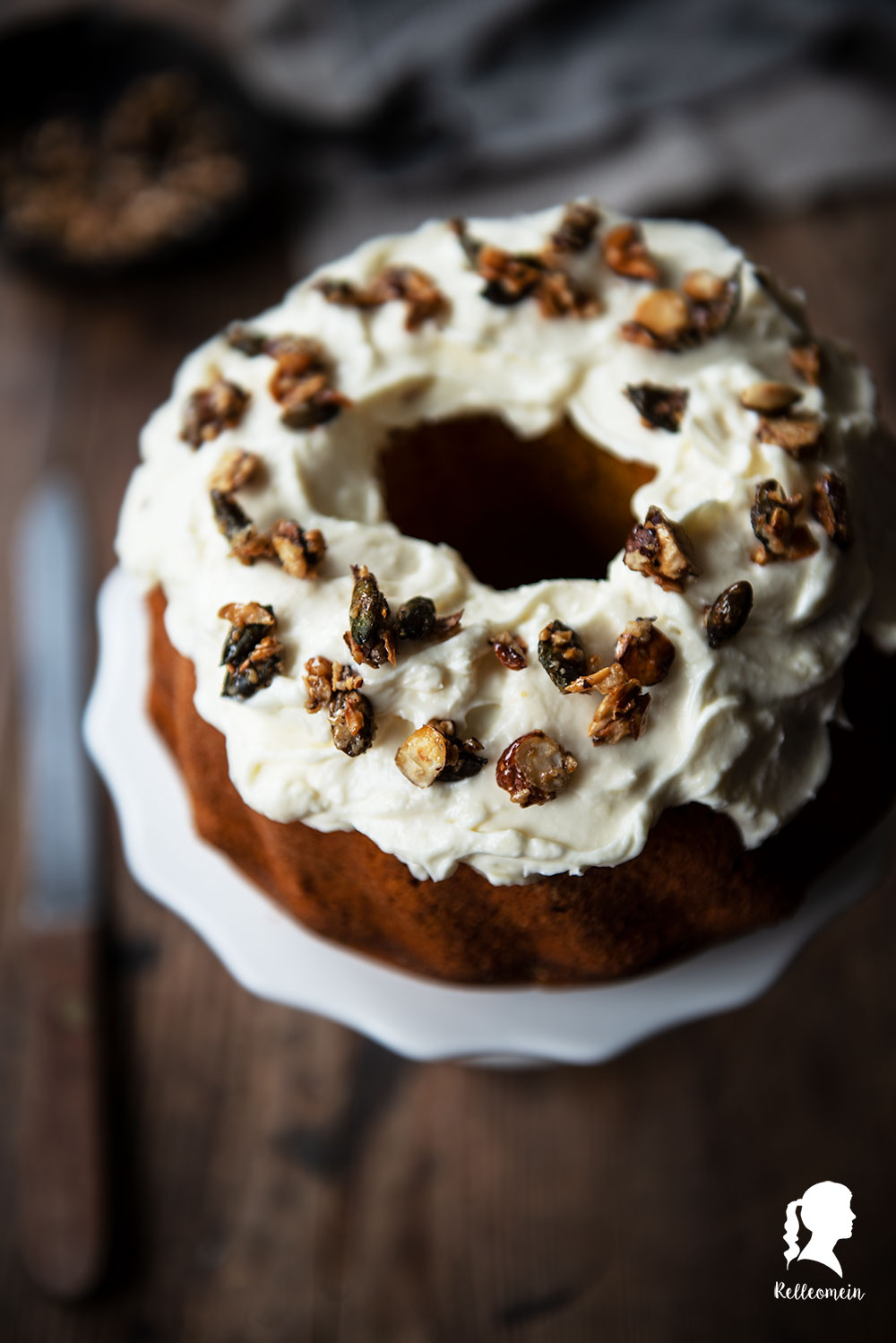 Kurbiskuchen Mit Frischkasefrosting Relleomein De