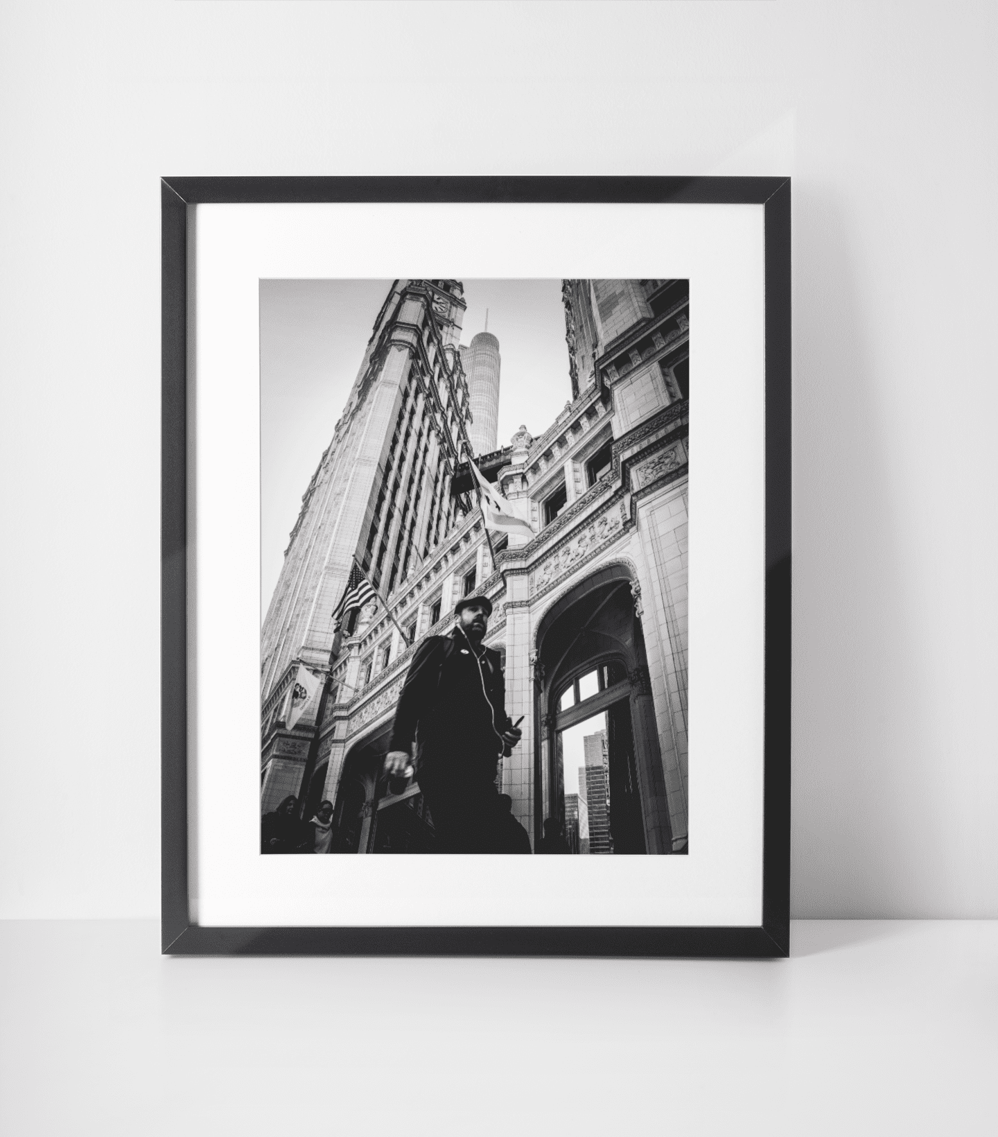 Wrigley Man Vertical Frame Mockup