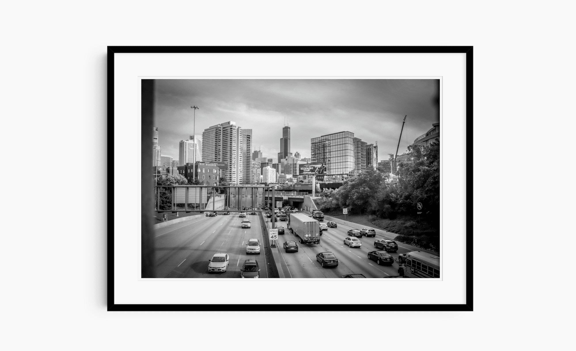 Black and White Chicago Photography | Highway to Chiway | Frame