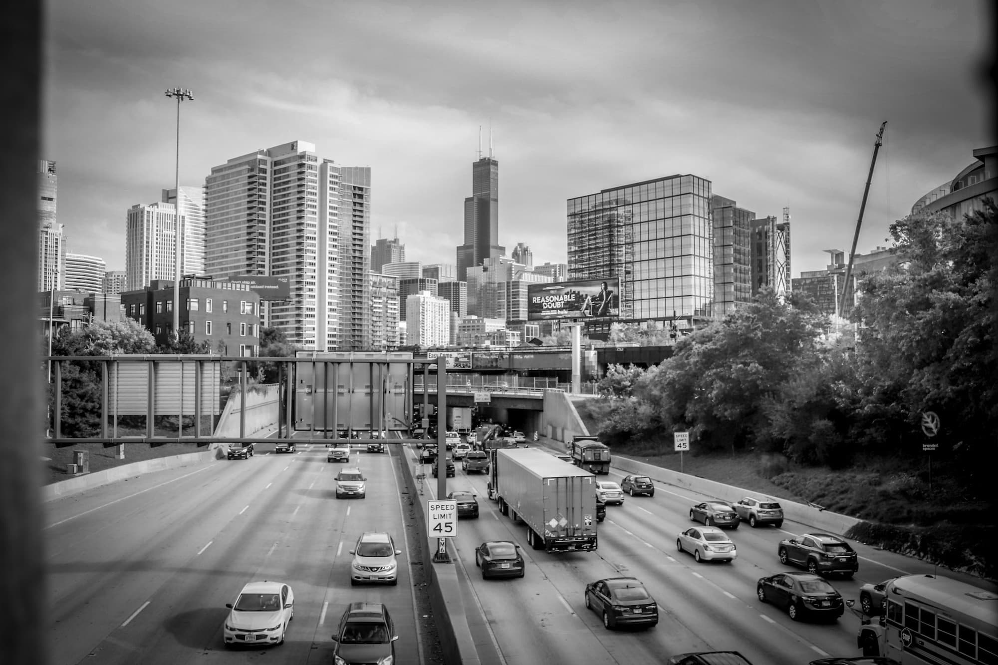 Black and White Chicago Photography | Highway to Chiway Original
