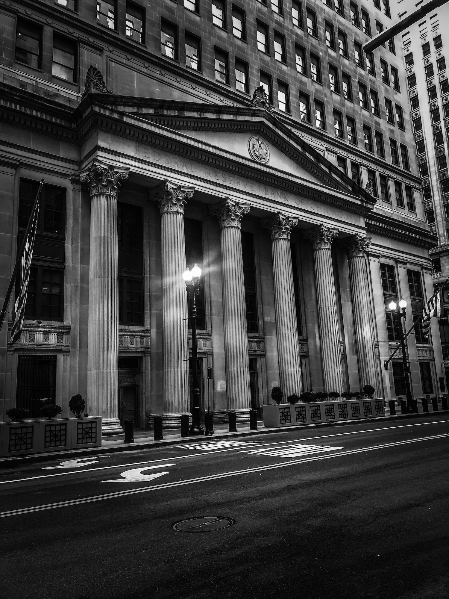 Chicago Federal Reserve Print | Chicago Photography | Chicago Wall Art | Christmas Gift | Chicago Gift | Black and White Wall Art - Image 2