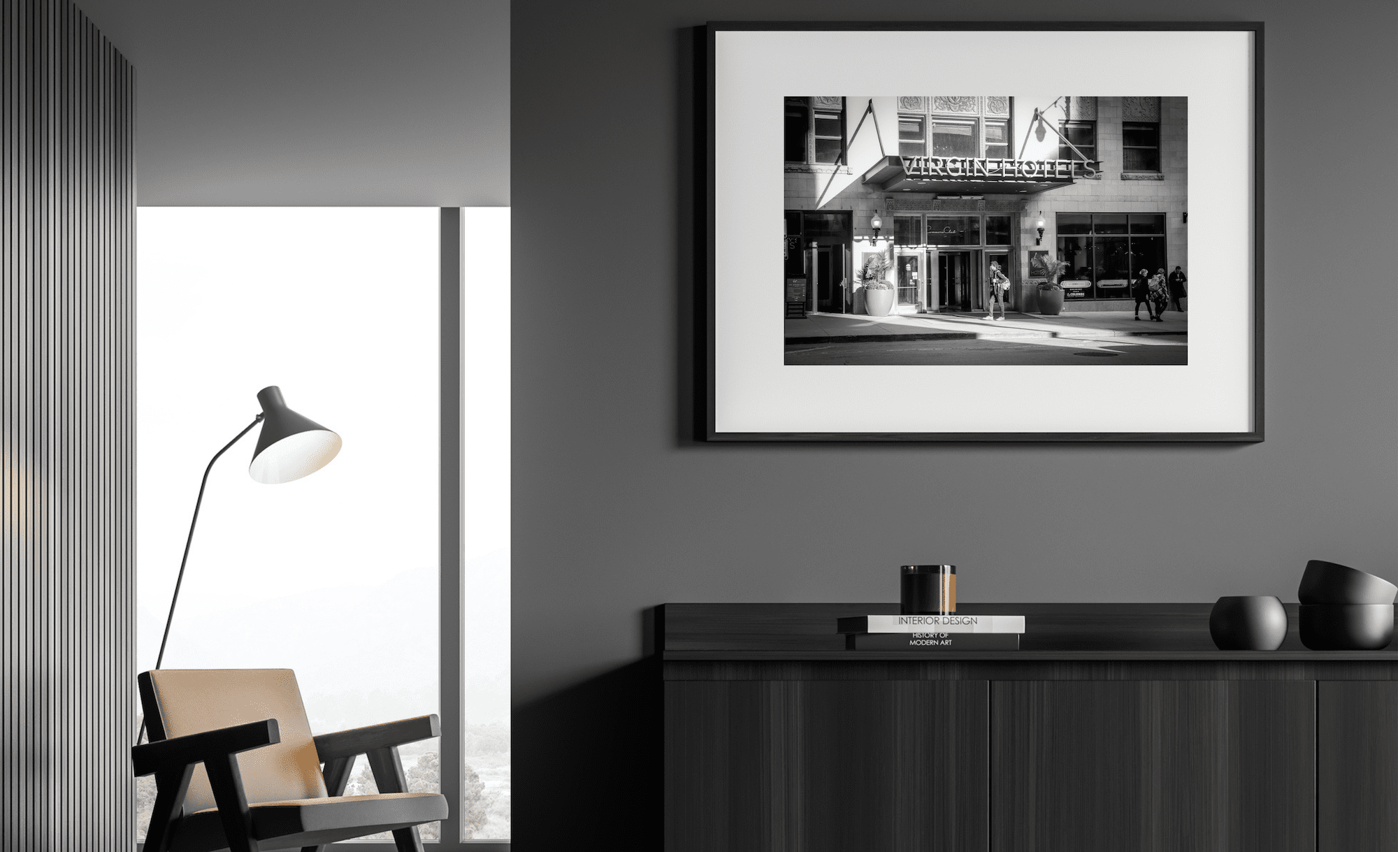 Downtown Chicago Fine Art Print| Chicago Black and White Print | Virgin Hotel | Gallery Wall Art | Christmas Gift | Chicago Gift | Chicago City View | Street Photo - Image 4