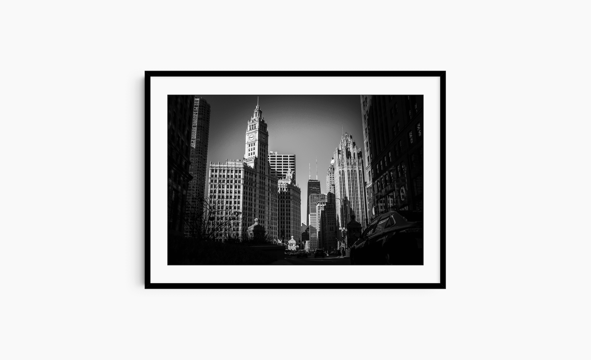 Wrigley Building Chicago Photography | Large Frame Mockup