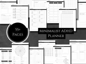 minimalist planner black and white
