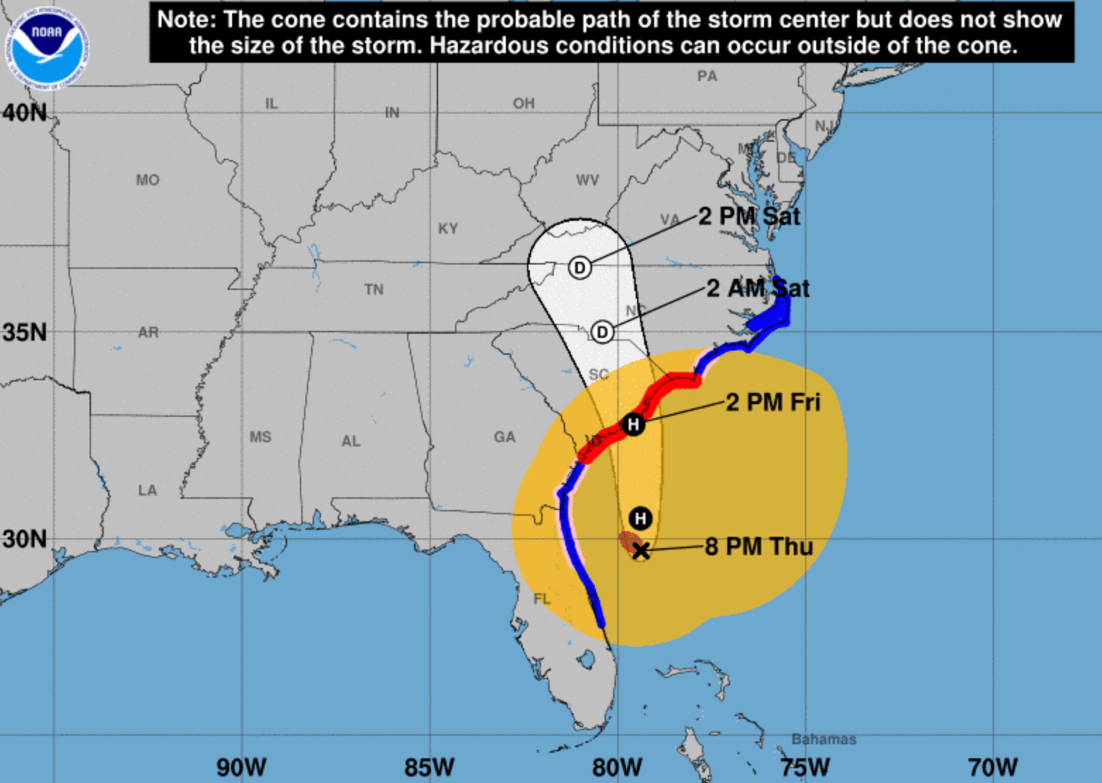 Update Atlanta To Feel Little Impact As Hurricane Ian Set To Make Second Landfall In South Carolina Reporter Newspapers Atlanta Intown