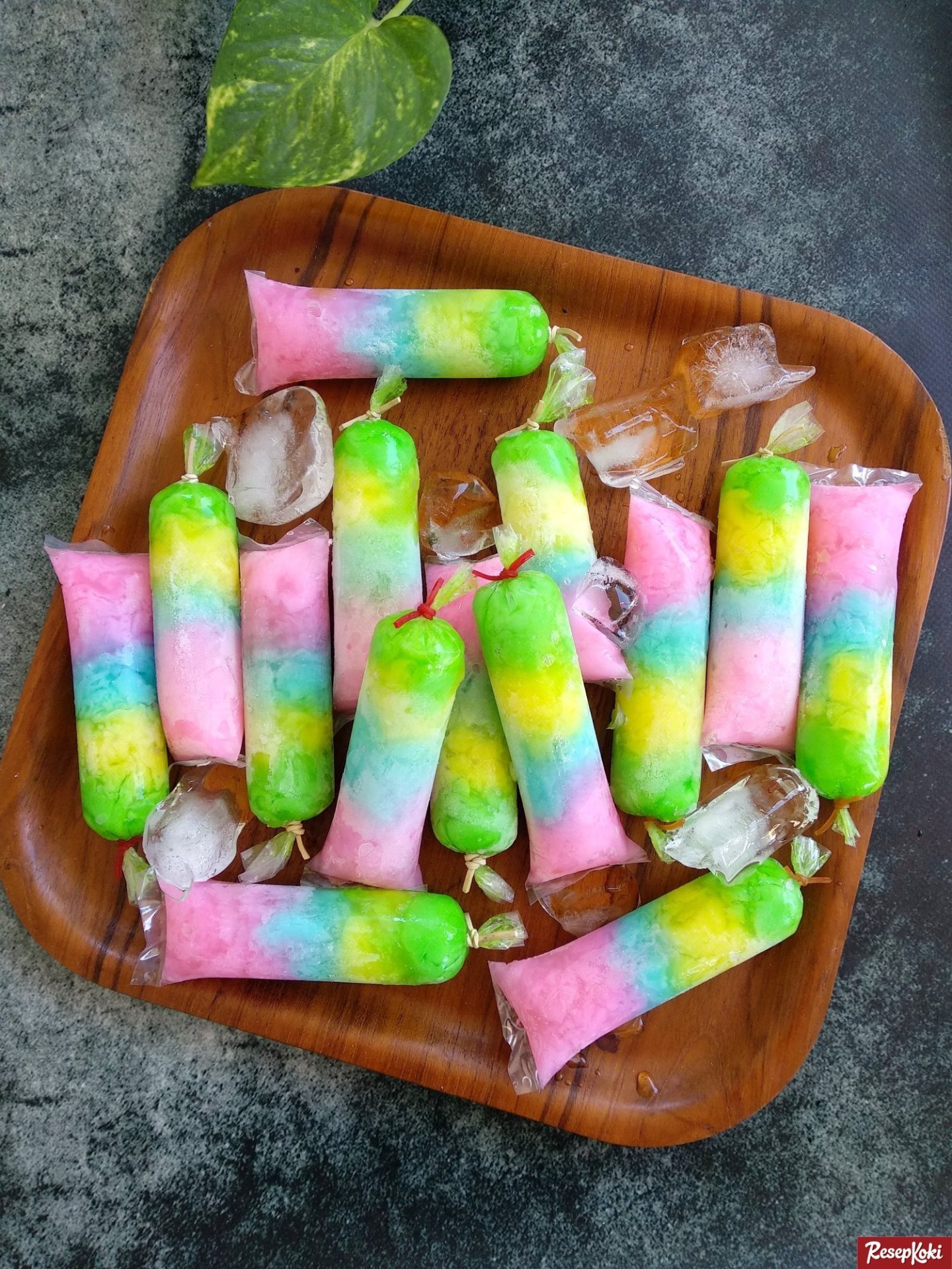 Es Lilin Nutrijel Pelangi Cantik Segar Resep Resepkoki