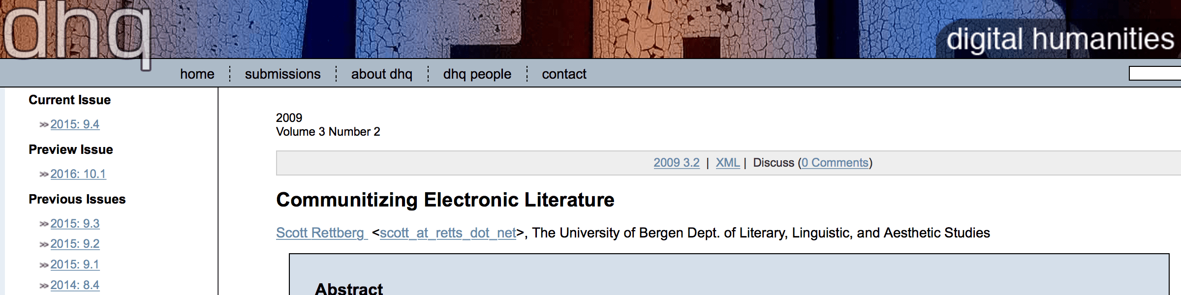 Communitizing Electronic Literature