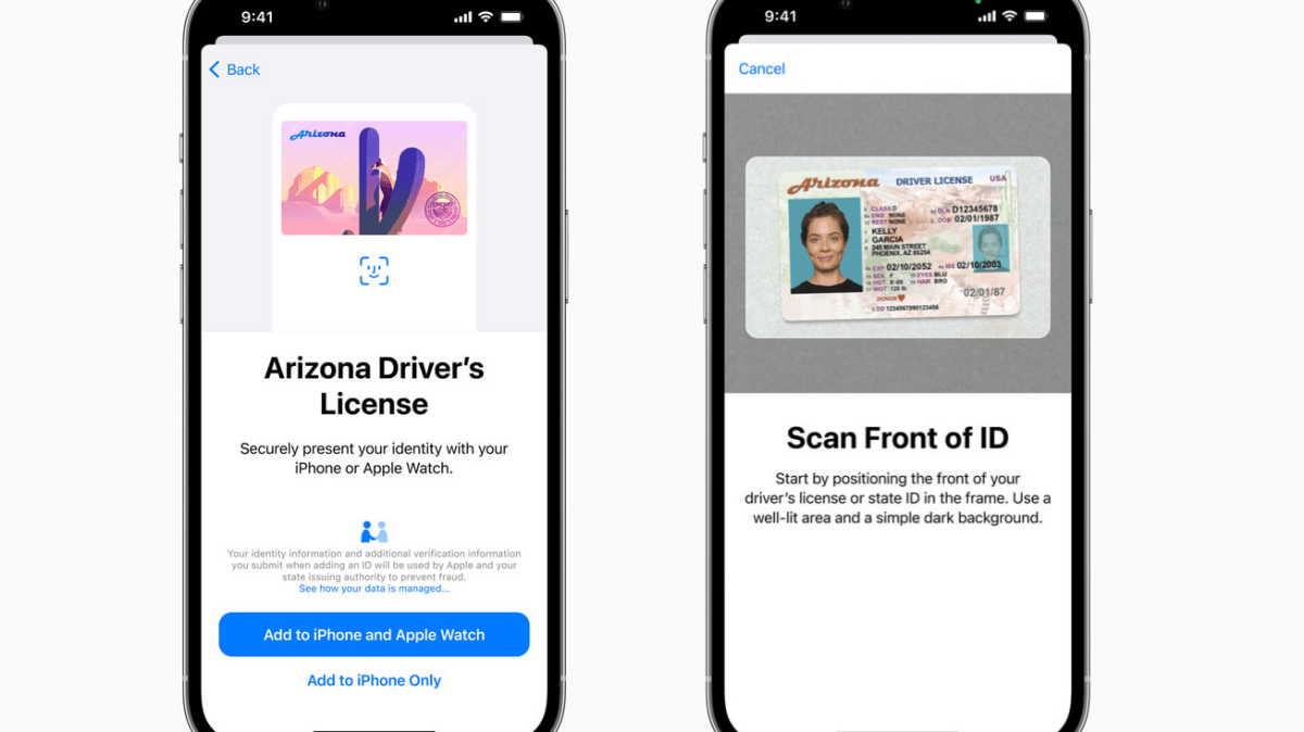 Apple lance les identifiants numériques iOS Wallet en premier état - Mashable