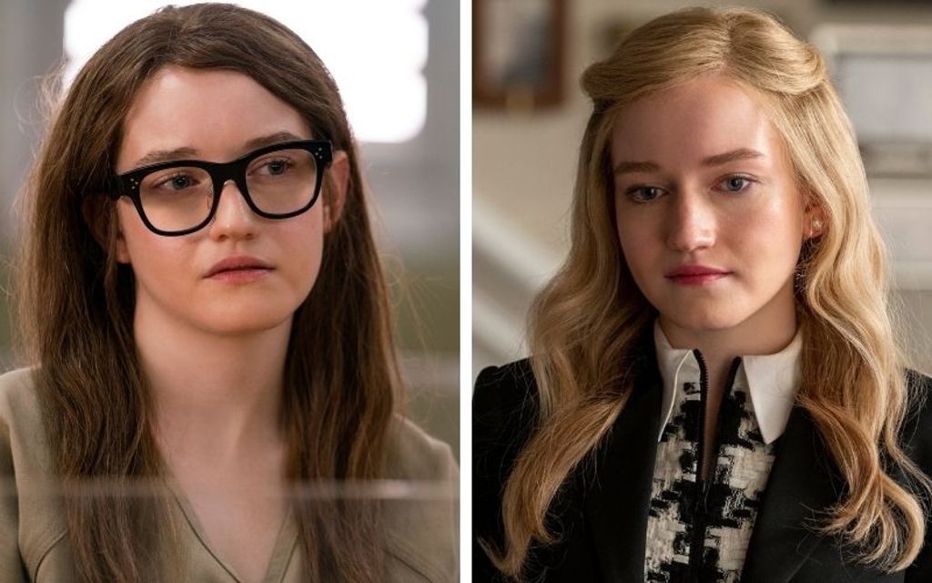 Eine Person, zwei Gesichter: Anna Delvey in ihrem ersten Leben als reiche Erbin (rechts) und die wahre Anna Sorokin im Gefängnis, nachdem ihr Scheinleben aufgeflogen ist.