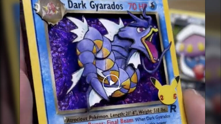 Cette carte Pokémon 3D est peut-être la chose la plus cool que vous verrez aujourd'hui