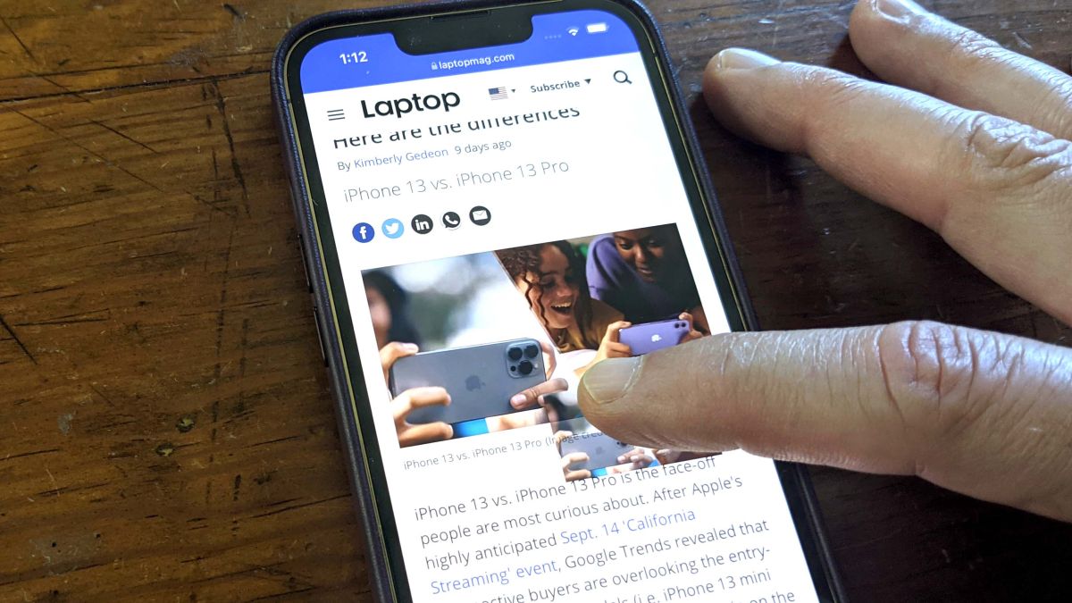 Comment faire des captures d'écran avec défilement sur iPhone et Android - Laptop Mag